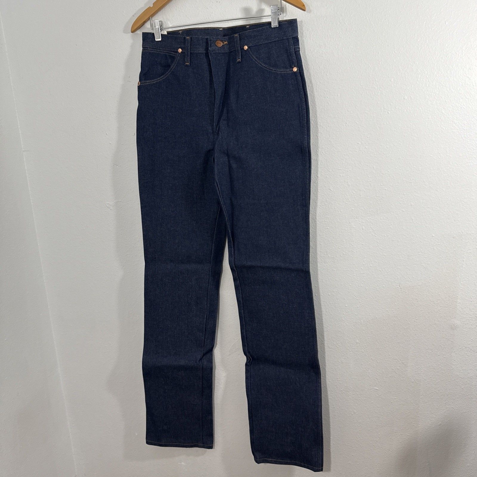 Wrangler Jeans Mens 32 X 36 Blue Slim Fit Cowboy Cut Denim Western 936
